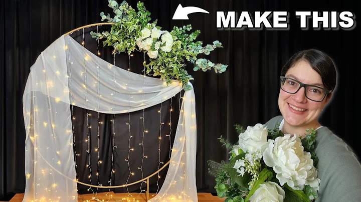 Create a Stunning Circle Backdrop with Floral Arrangement