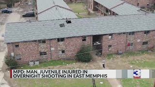 Man, juvenile injured in overnight shooting in East Memphis
