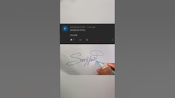 Sanskar Patel name signature| short video #viral #signature #viralvideo #youtubeshorts #art @BhaWin5