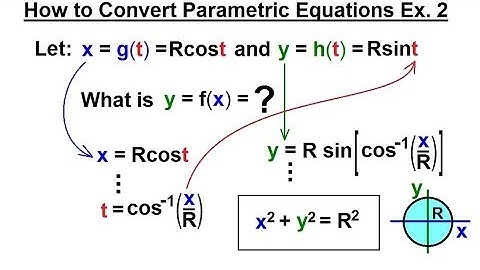 Calculus 2: Parametric Equations (4 of 20) How to Convert Parametric Equations Ex. 2