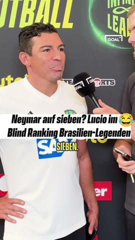 Neymar auf sieben 😂 Lucio dribbelt die Blind-Ranking-Regeln #shorts