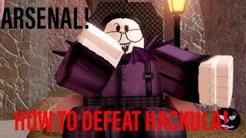 How To Defeat *NEW* Hackula BOSS in Arsenal! (How To Get Hackula Skin!)+ BONUS GAMEPLAY!