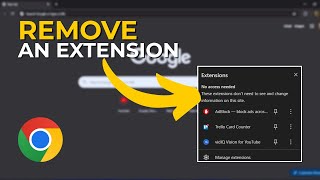 How to Remove an Extension on Google Chrome
