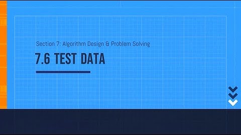 7.6-Test Data - Computer Science 2210 Lecture