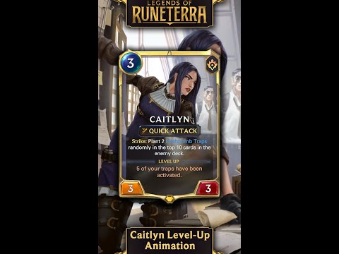 Legends of Runeterra - Caitlyn Level-Up Animation #shorts