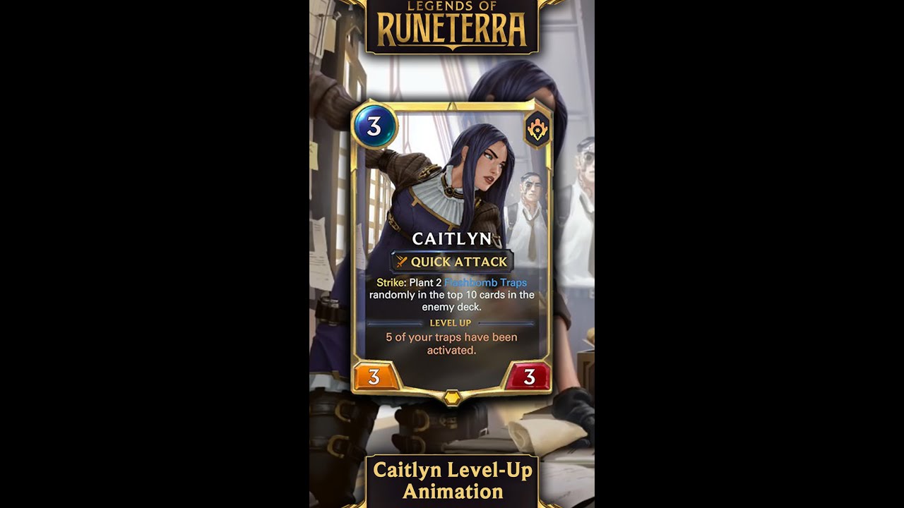 Legends of Runeterra – Caitlyn Level-Up Animation #shorts