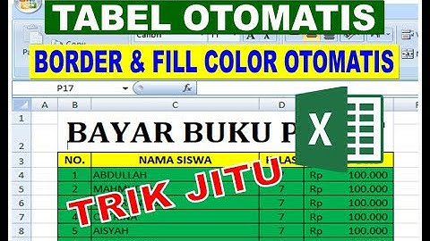 Cara Membuat Tabel Otomatis Sesuai Baris Data Akhir di Microsoft Excel