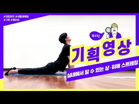 [생활체육] 실내에서 할 수 있는 상·하체 스트레칭