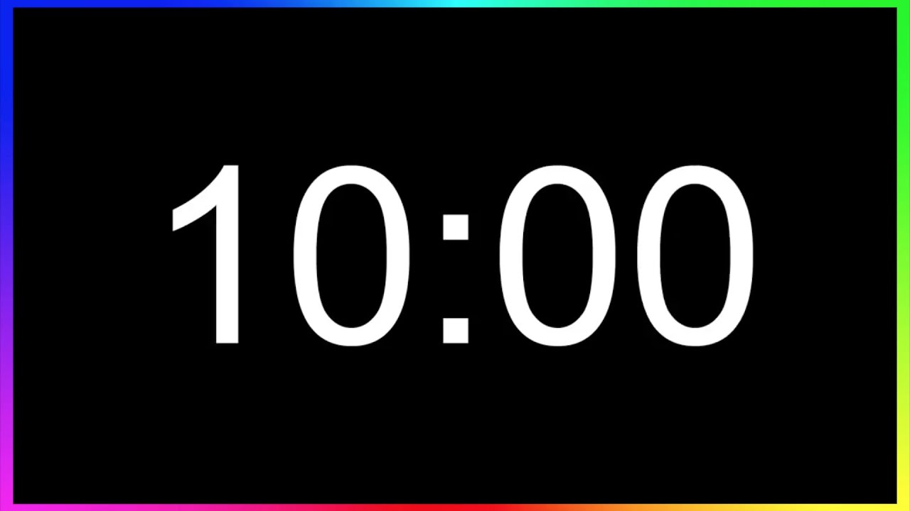 Minuteur 10min ALARME🚨/ Compte à Rebours 10 Minutes /Minuterie 10  Minutes/Décompte 10min 