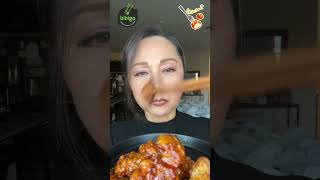 KOREAN 🇰🇷 SPICY 🌶️ CRISPY BONELESS CHICKEN MUKBANG! #shorts