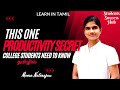 This One Productivity Secret College Students Need to Know