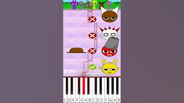 Test IQ Challenge! Correct Incredibox Spunki Face PART 2 (@PADLOTOON) - Octave Piano Tutorial