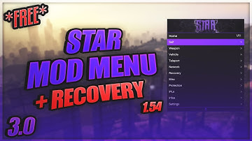Star Mod Menu 3.0 | + RECOVERY | GTA V Online 1.54 | NEW FREE MOD MENU | *UNDETECTED* | +Tutorial