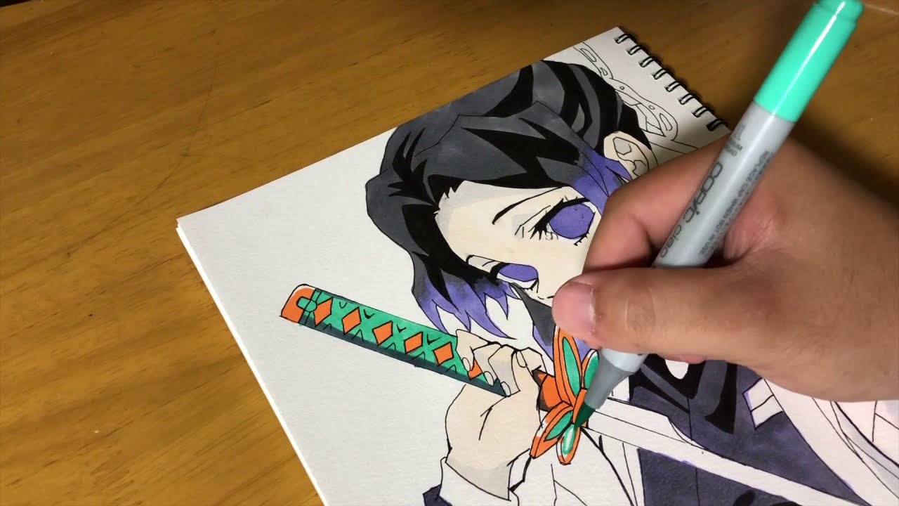 胡蝶しのぶ書き方簡単ミニキャラ 最高のイラスト画像 驚くばかり3d イラスト 書き方