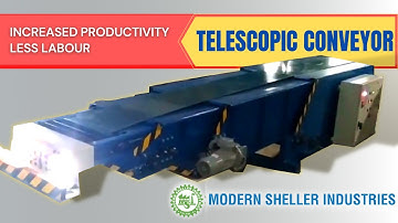Telescopic Conveyor - MODERN - Carton Box - Container Loading - 8 metre length Expandable