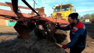 При мне такого не было! Ставим плуг на Кировец, и смотрим что будет дальше!