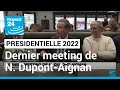 Prsidentielle franaise  dernier meeting de nicolas dupontaignan  france 24