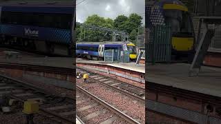 Class 170 Arriving at Edinburgh Waverley.