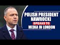 Polish President Karol Nawrocki speaks to media at 10 Downing Street | UK |London |Starmer