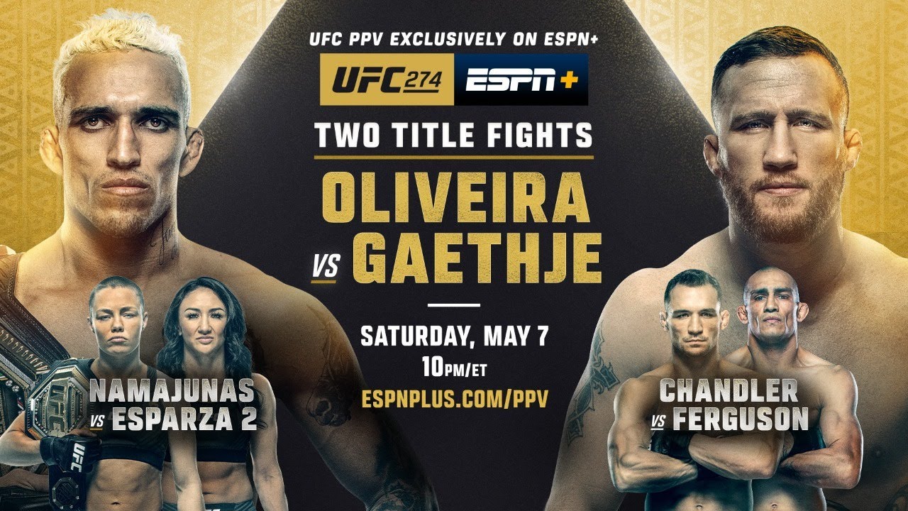UFC 274 LIVE OLIVEIRA VS GAETHJE LIVESTREAM & FULL FIGHT COMPANION