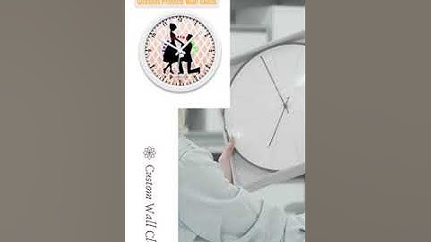 Custom Wall Clocks - Unboxing A Wall Clock, Customizable With Your Own Photos & Text