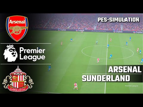 Arsenal Vs Sunderland English Premier League 2025 PES 21 Simulation 