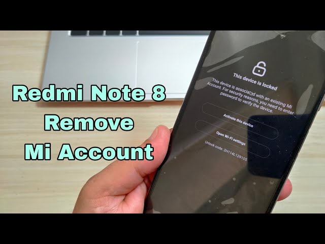 mi__様確認ページ Xiaomi Redmi Note 8 (M1908C3JH, M1908C3JG), Remove Mi Account