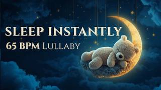 Sleep Instantly 🌙 65 BPM Baby Lullaby | Music Box & Harp Deep Sleep