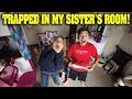 TRAPPED IN MY SISTER'S ROOM!!! Jillian's Secret Escape Room!