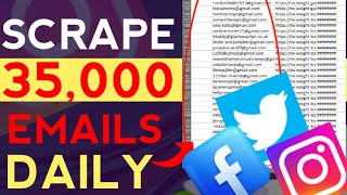 Free Email Extractor - How To Scrape Emails From Social Media Sites screenshot 5