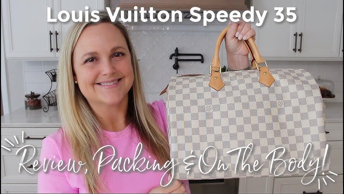 SPEEDY BANDOULIÈRE 35 [Damier Ebene] 2018/ What's in my Bag!!! 