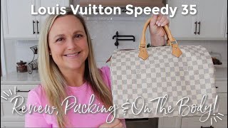 LOUIS VUITTON  Speedy 35 Review, Packing & On-The-Body
