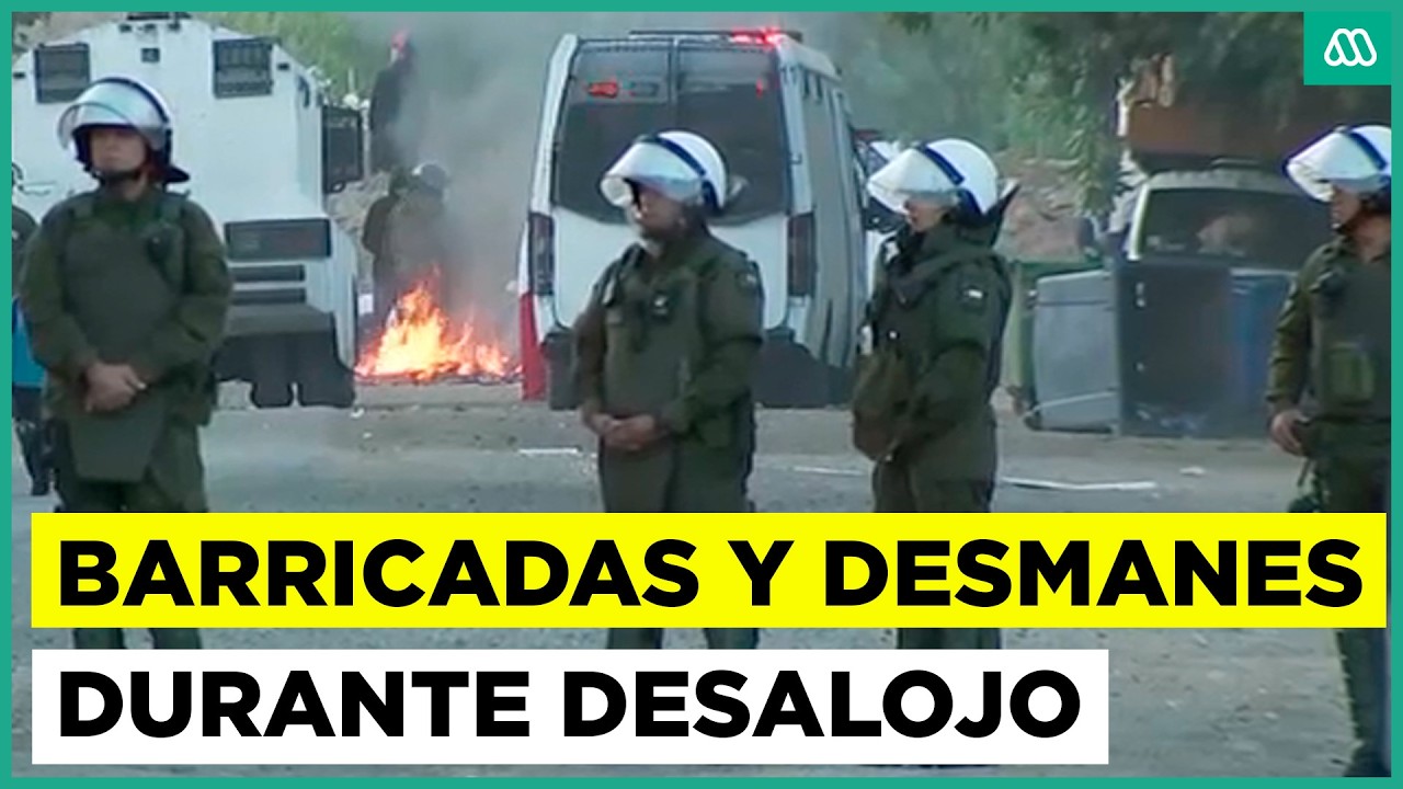 Incidentes en desalojo de Toma Dignidad: se reportaron dos detenidos y barricadas
