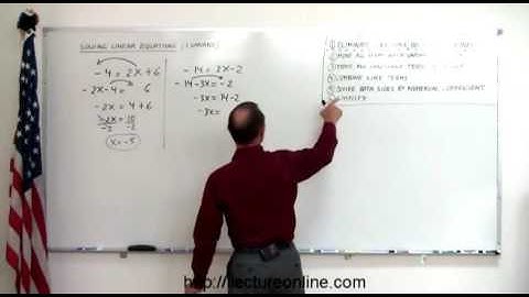 1.Algebra   Solving Linear Equations With One Variable   (1 of 6)