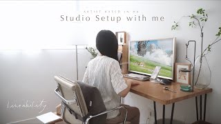 Creating a Comfortable Art Studio in HK |  Set Up With Me | Hong Kong Illustrator 香港插畫師