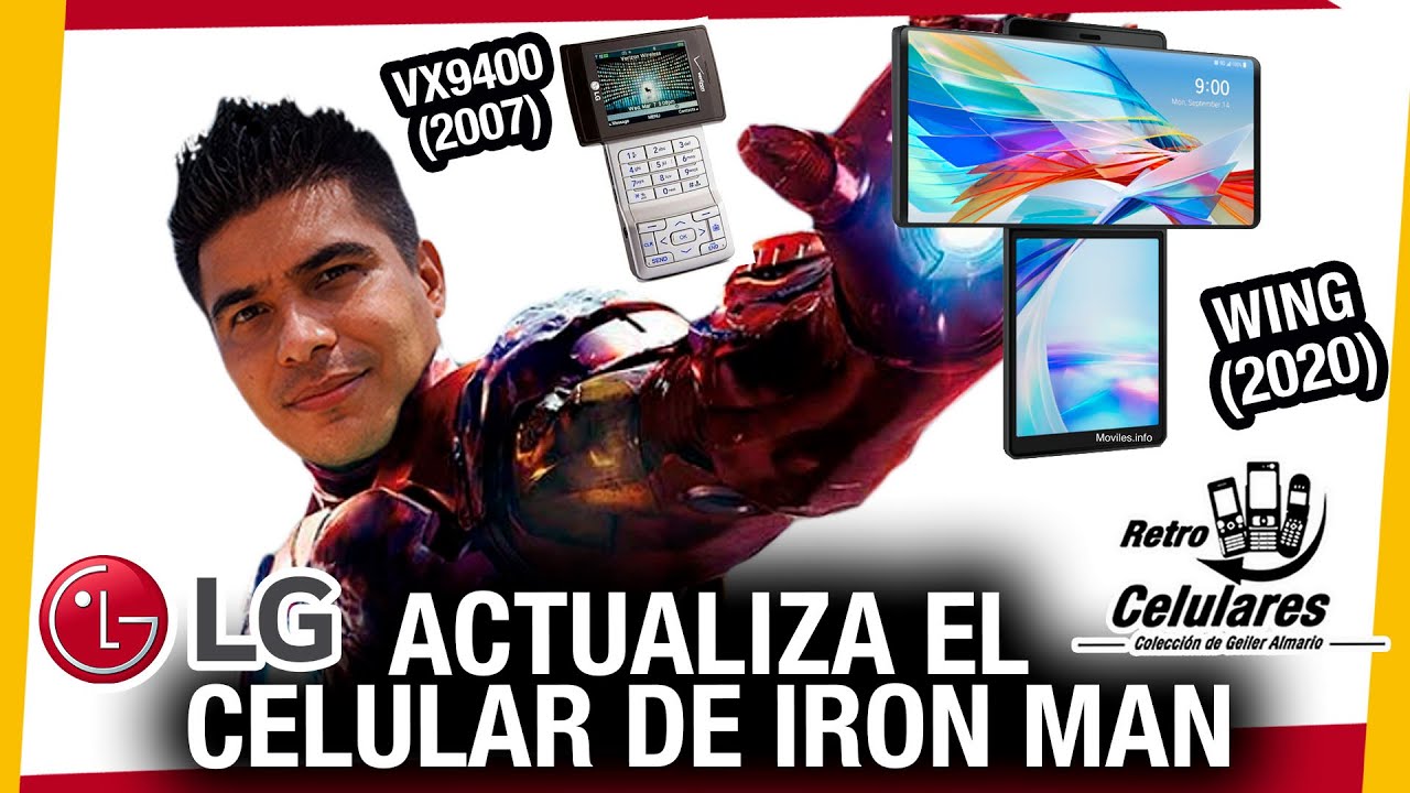 LG actualiza el CELULAR de IRON MAN del VX9400 al LG WING / Retro