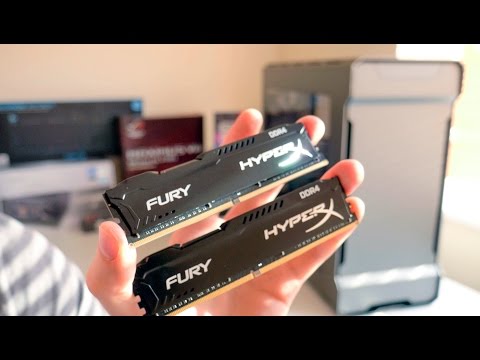 Kingston HyperX Fury DDR4 2400MHz 16GB kit unboxing