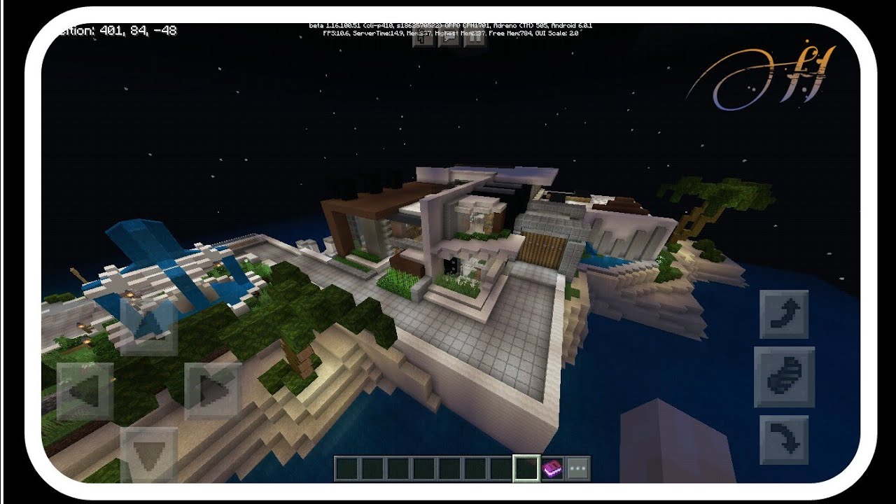 MODERN HOUSE minecraft pe map download - YouTube