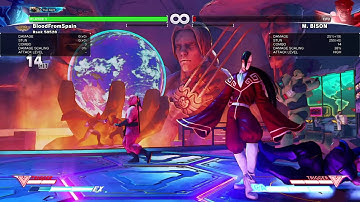 SFV - F.A.N.G - Neutral jump (tech. Bait) 2 EX Bar usage corner pressure