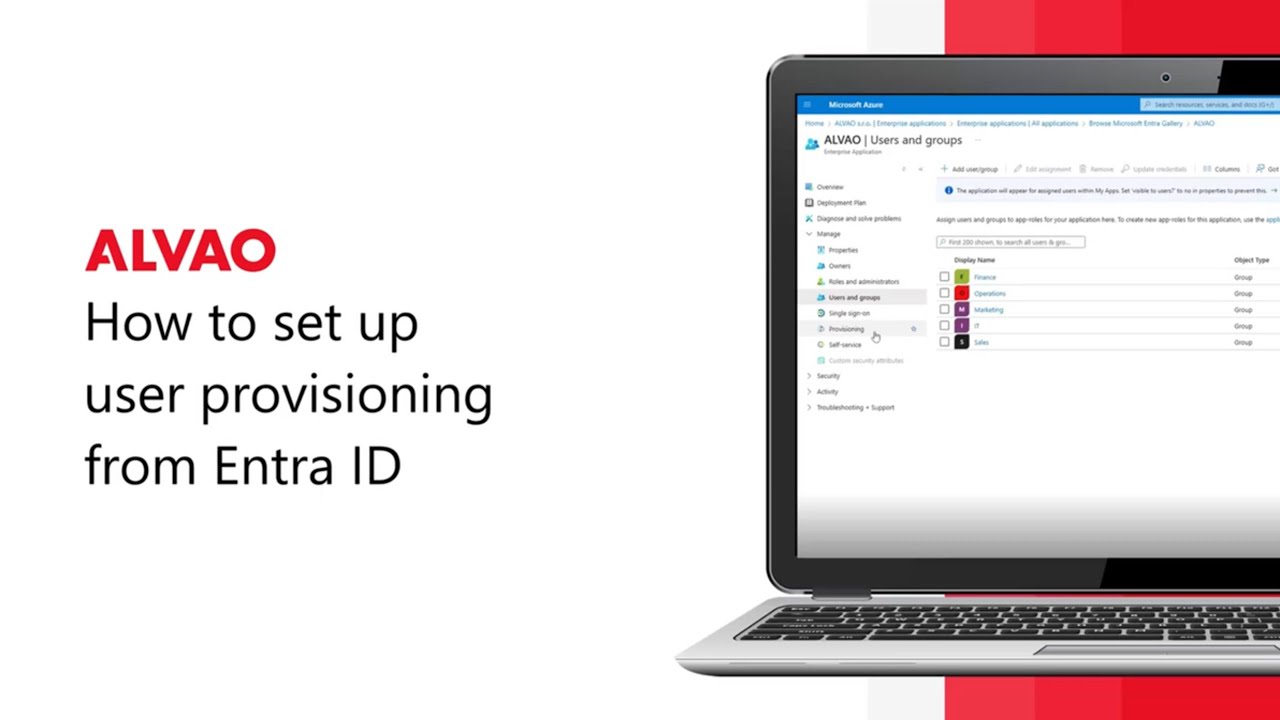 How to set up user provisioning from Entra ID