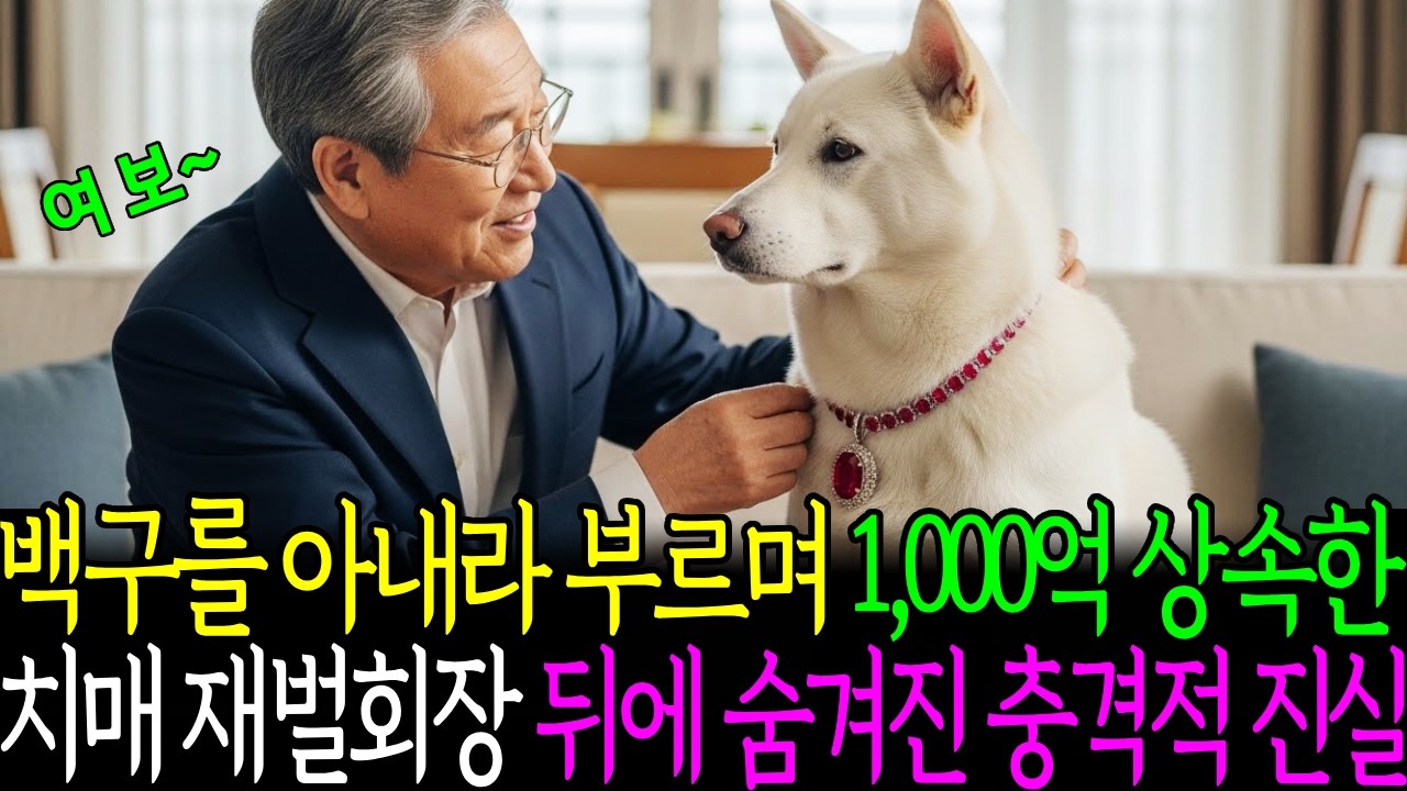 백구를 아내라 부르며 1000억 상속한 치매 재벌회장 뒤에 숨겨진 충격적 진실