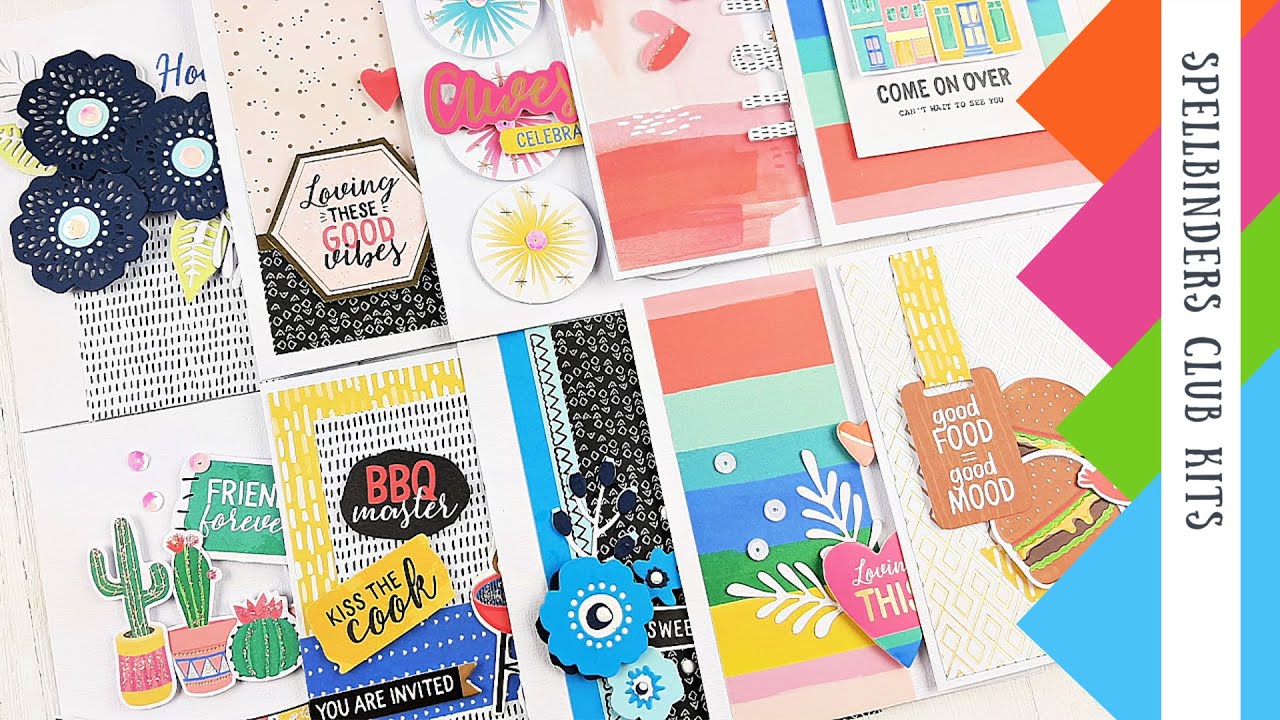 10 Cards - 1 Kit | Spellbinders | Card Kit of the Month | June 2020 | By Tina Smith