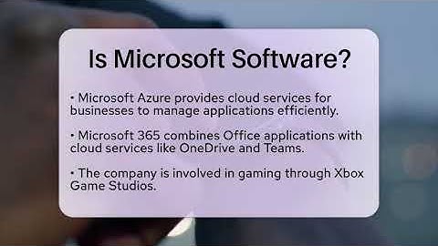 Is Microsoft Software? - Talking Tech Trends