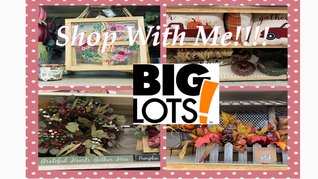 BIG LOTS FALL DECOR 2019 SHOP WITH ME YouTube