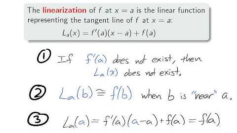 2.9A Linear Approximations and differentials