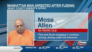 Manhattan man arrested after fleeing from Geary County deputies