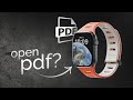 هل ي مكن فتح ملفات PDF على Apple Watch م وض ح 