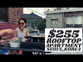 $255 ROOFTOP APARTMENT TOUR IN SEOUL│bbq & coffee│LIFE IN KOREA
