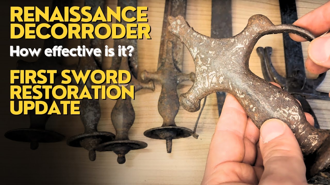 Watch These Antique Sword Blades Come Back to Life! Antique Sword Restoration Project - UPDATE