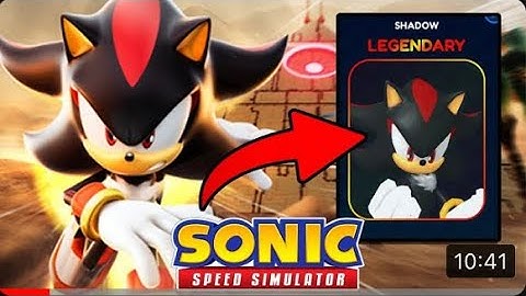 FINALLY How to unlock SHADOW!!!!!!!! In (Sonic Speed Simulator)